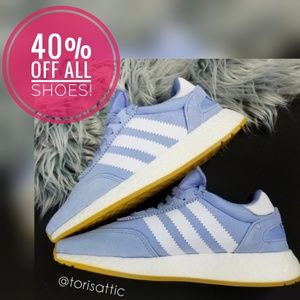SALE | Adidas | Light Blue Suede Sneakers 5.5